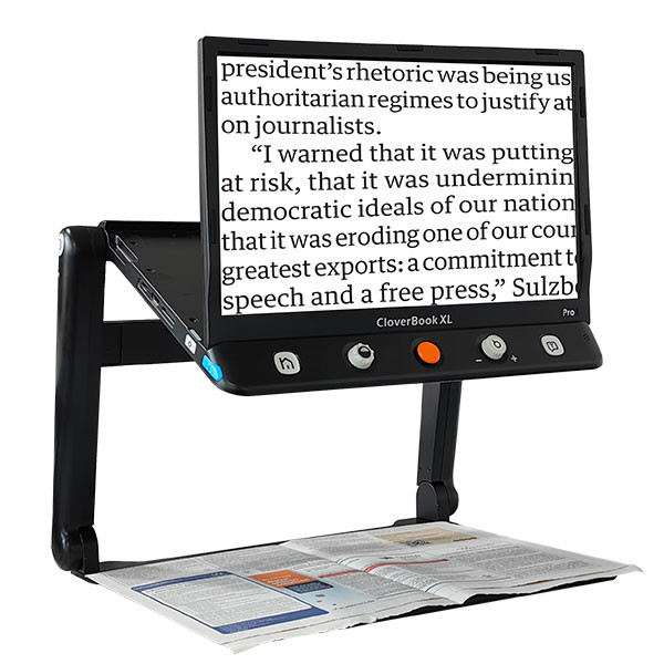 Foldable Clover Book XL Video Magnifier for the Visually Impaired
