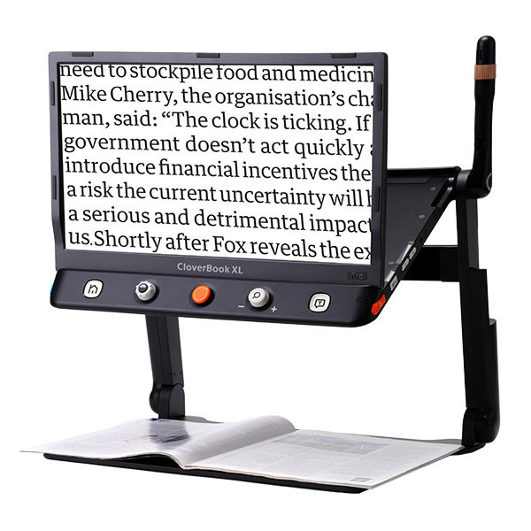 Foldable Clover Book XL Video Magnifier for the Visually Impaired